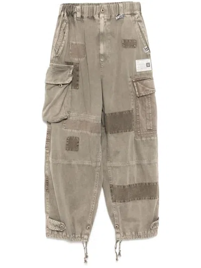 Miharayasuhiro Repair Cargo Trousers In Neutrals