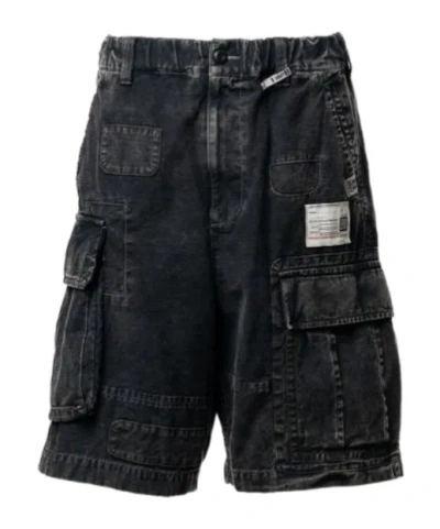 Miharayasuhiro Repaired Cargo Shorts In Blue