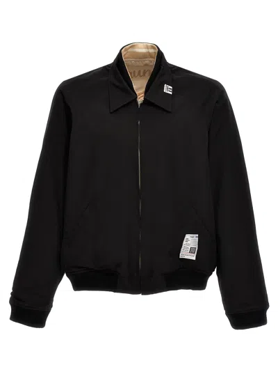 Miharayasuhiro Reversible Bomber Jacket Casual Jackets And Parka Black In Multi