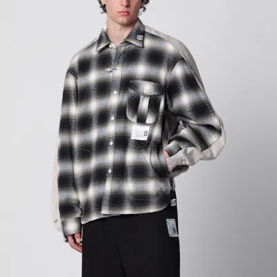 Miharayasuhiro Long Sleeve Shirt Chest Pocket Plaid In Gray