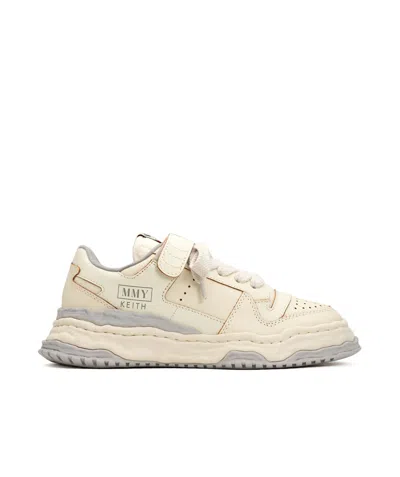 Miharayasuhiro Round Head Low-cut Casual Shoes In Nude