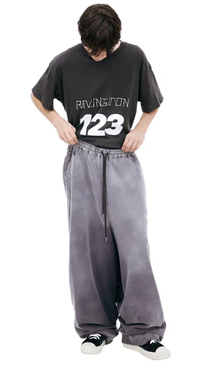 Miharayasuhiro Scuffed Sweatpants In Transparent
