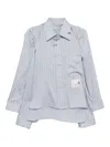 Miharayasuhiro Shawl Layered Shirt In Blue
