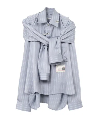 MIHARAYASUHIRO SHAWL LAYERED SHIRT