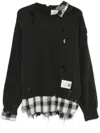Miharayasuhiro Maison Mihara Yasuhiro Maglia Layered Knit In Multi