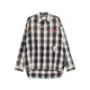 Miharayasuhiro Maison Mihara Yasuhiro Grey Checked Shirt With Distressed Finish