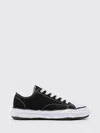 Miharayasuhiro Cotton Low-top Sneakers With Textured Rubber Sole In Black