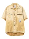 Miharayasuhiro Short-sleeve Shirt In Gold