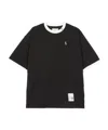 Miharayasuhiro Leon-embroidered Ringer T-shirt In Black