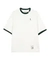Miharayasuhiro Leon-embroidered Ringer T-shirt In White
