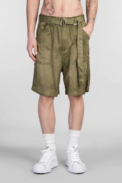 MIHARAYASUHIRO SHORTS IN KHAKI RAYON