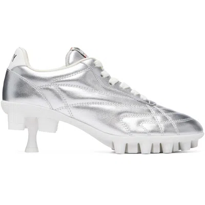 Miharayasuhiro Silver Spike Sole Sneaker Heels