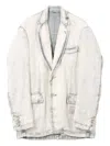 Miharayasuhiro Single-breasted Blazer In White