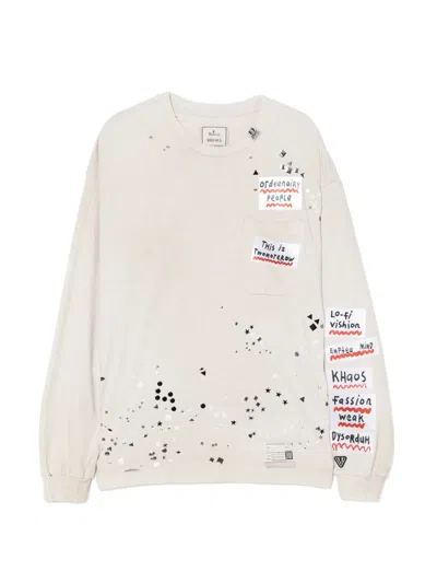 Miharayasuhiro Slogan-print T-shirt In Neutral