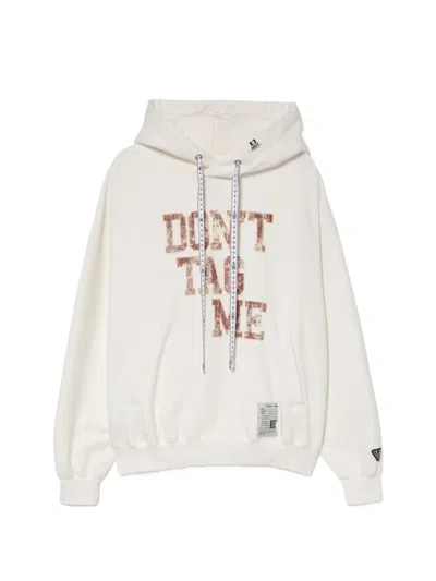 Miharayasuhiro Slogan-print Hoodie In Neutral