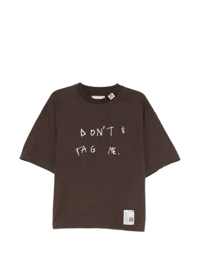 Miharayasuhiro Slogan-print T-shirt In Brown