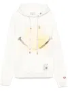 Miharayasuhiro Smiely Face-print Hoodie In White