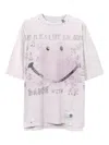 Miharayasuhiro Maison Mihara Yasuhiro T-shirt Bleached In Cotone In Pink