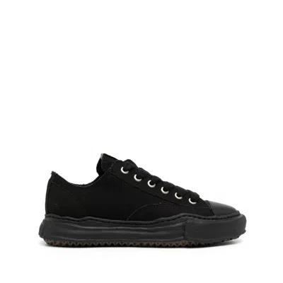 Miharayasuhiro Maison Mihara Yasuhiro Peterson Low Canvas Sneaker In Blk/blk