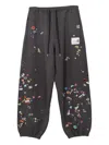 Miharayasuhiro Sticker Graphic-print Track Pants In Black