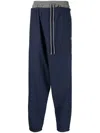 Miharayasuhiro Straight-leg Track Pants In Blue