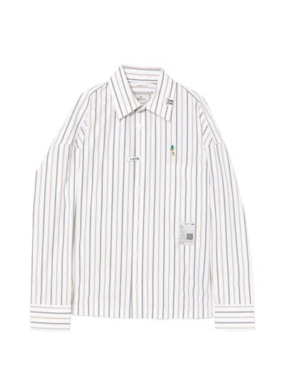 Miharayasuhiro Striped Shirt In White