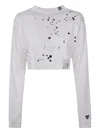 Miharayasuhiro Stud-embellished Sweatshirt In White