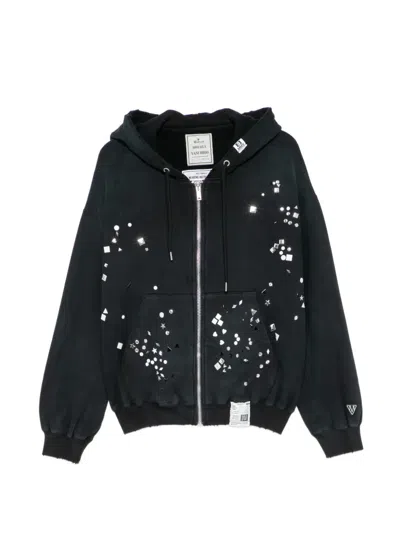Miharayasuhiro Stud-embellished Hoodie In Black