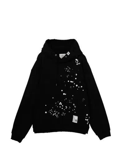 Miharayasuhiro Stud-embellished Hoodie In Black