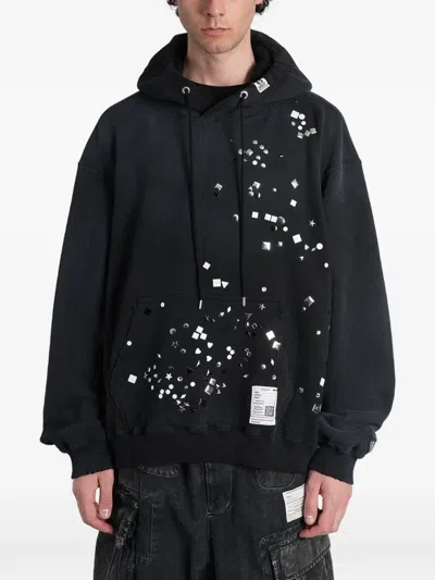 Miharayasuhiro Stud-embellished Hoodie In Black