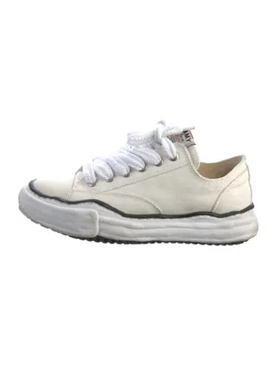 Pre-owned Miharayasuhiro Suede Sneakers In White