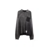 Miharayasuhiro Distressed-effect Half-zip Sweatshirt In Gray