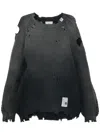 Miharayasuhiro Distressed Sweater In Black