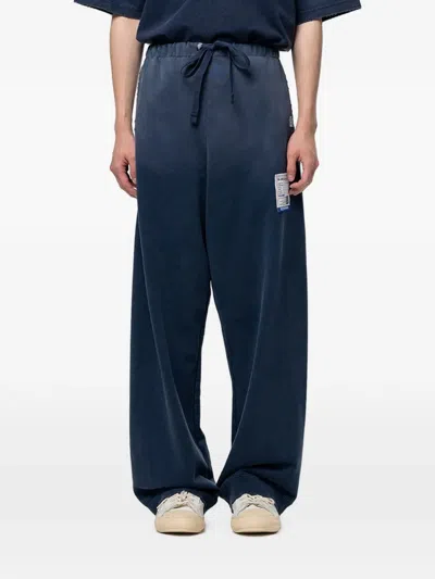 Miharayasuhiro Sun Faded Like Distressed Pants In Blue