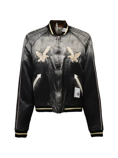 Miharayasuhiro Sun Faded Like Souvenir Jacket In Black