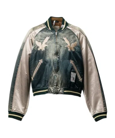 Miharayasuhiro Sun Faded Like Souvenir Jacket In Green