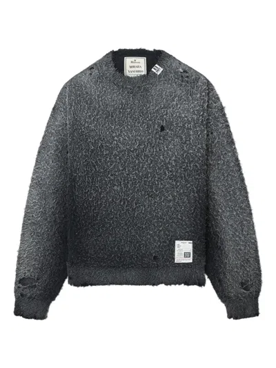 Miharayasuhiro Sun Faded Like Sweater In Black