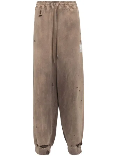 Miharayasuhiro Sun Faded Pants In Brown