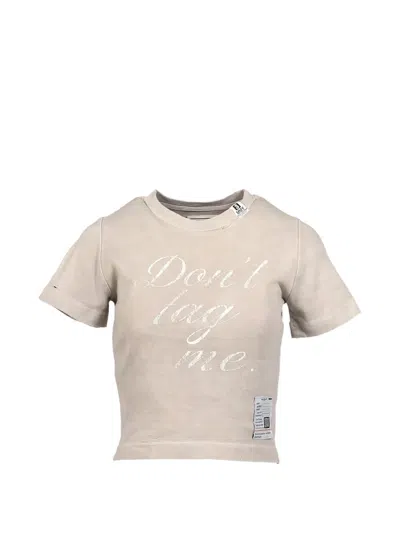 Miharayasuhiro Sun-faded Distressed T-shirt In Neutral