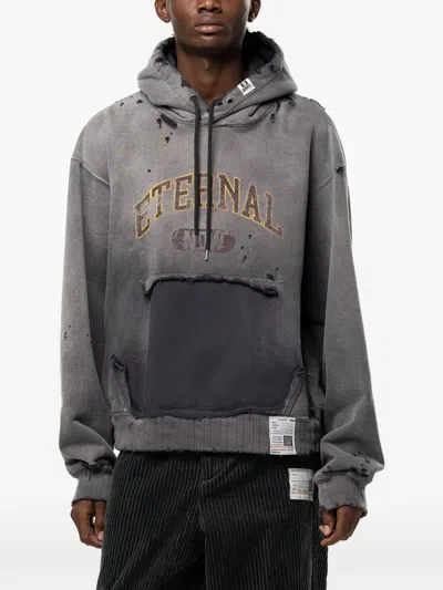 Miharayasuhiro Sun-faded Like Hoodie In Gray