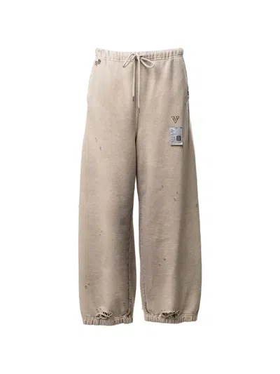 Miharayasuhiro Sun-faded-like Sweat Pants In Neutral