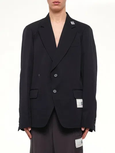 Miharayasuhiro Switch Front Blazer In Black