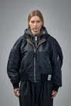 Miharayasuhiro Triple Layered Bomber Jacket In Black