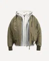 Miharayasuhiro Triple Layered Bomber Jacket In Green