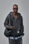 Miharayasuhiro Triple Layered Half-zip Hoodie In Gray