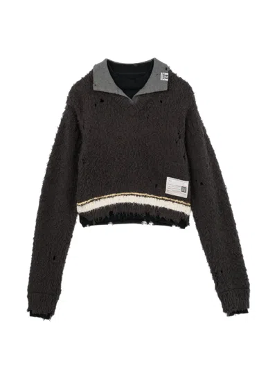 Miharayasuhiro Triple Layered Sweater In Black