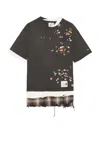 Miharayasuhiro Maison Mihara Yasuhiro Layered Washed Black T-shirt