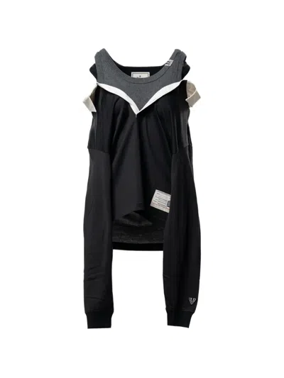 Miharayasuhiro Triple-layered Rugby Shirt In Black