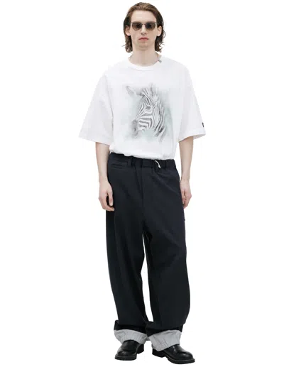 Miharayasuhiro Trousers With Contrasting Lining In Multi