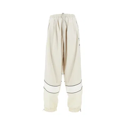 Miharayasuhiro Versized Nylon Track Pants In Neutral